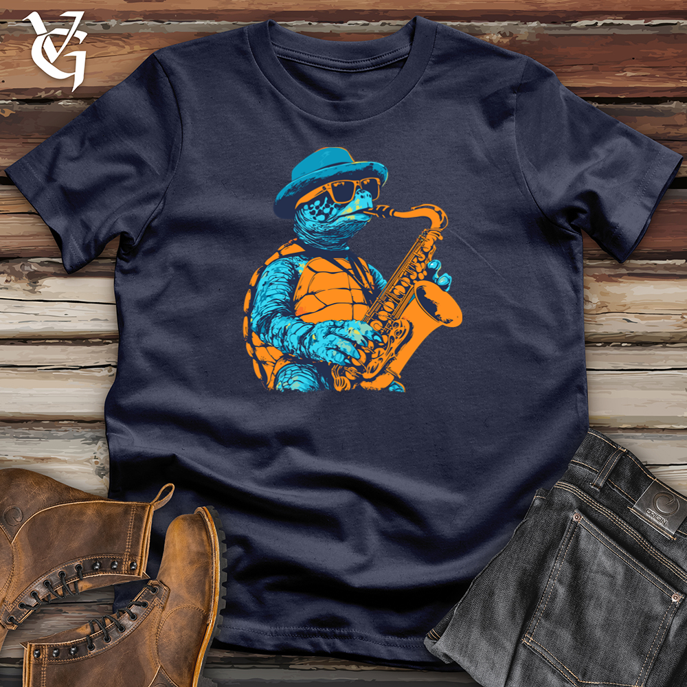 Viking Goods Turtle Sax Softstyle Tee Navy / S