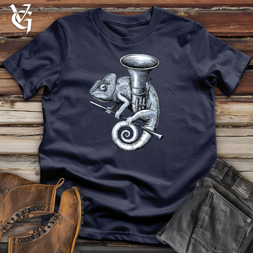 Viking Goods Chameleon Tuba Softstyle Tee Navy / XS