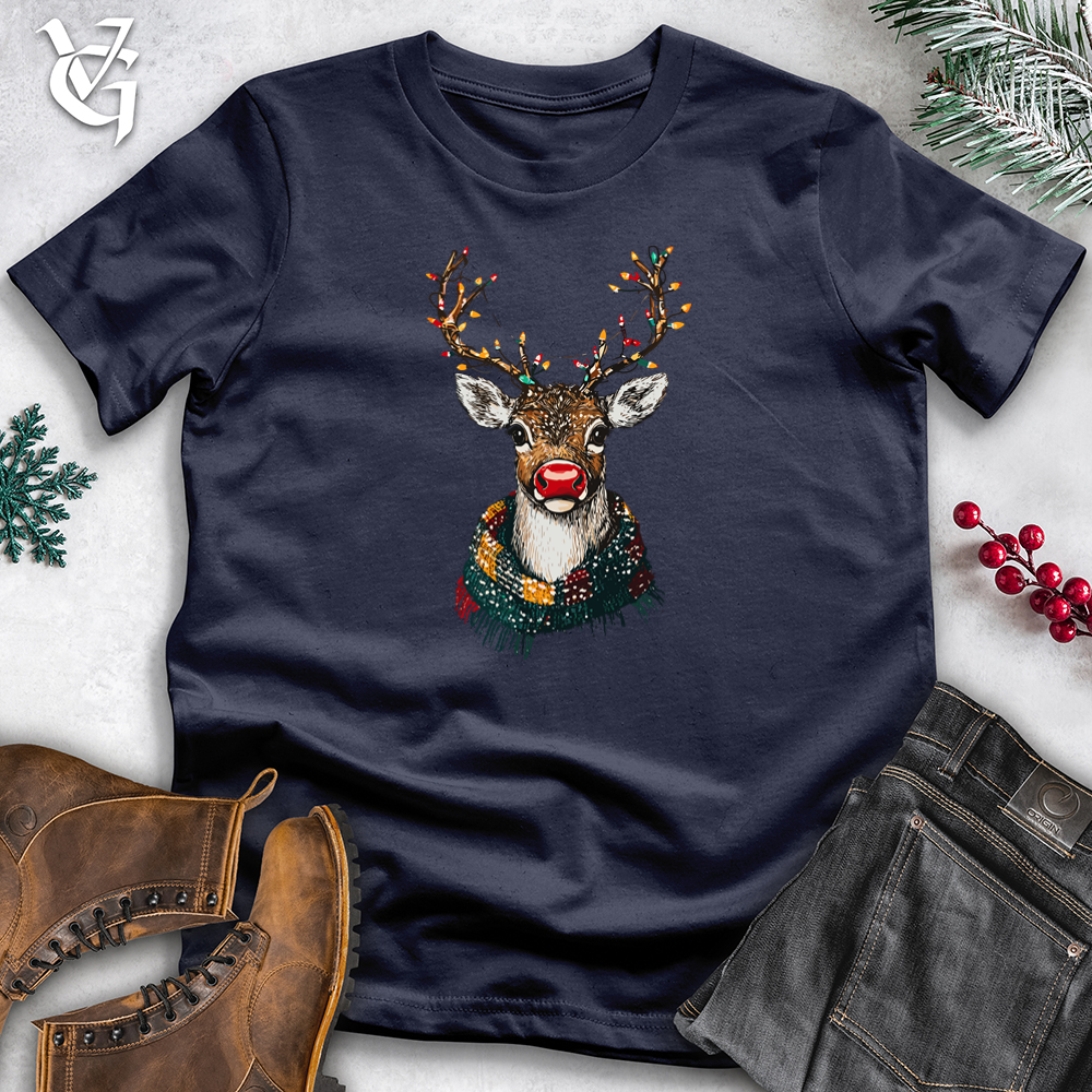 Viking Goods Rudolph Reindeer Softstyle Tee Navy / XS