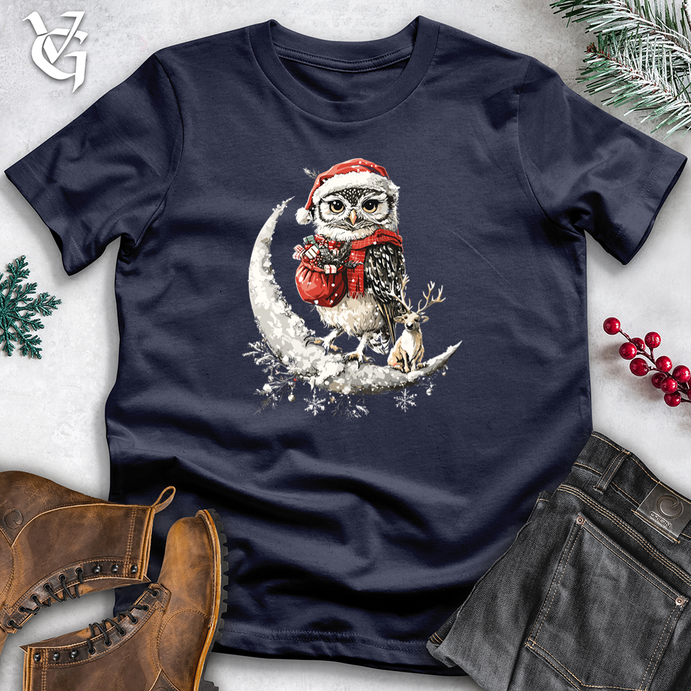 Viking Goods Santa Owl Softstyle Tee Navy / XS
