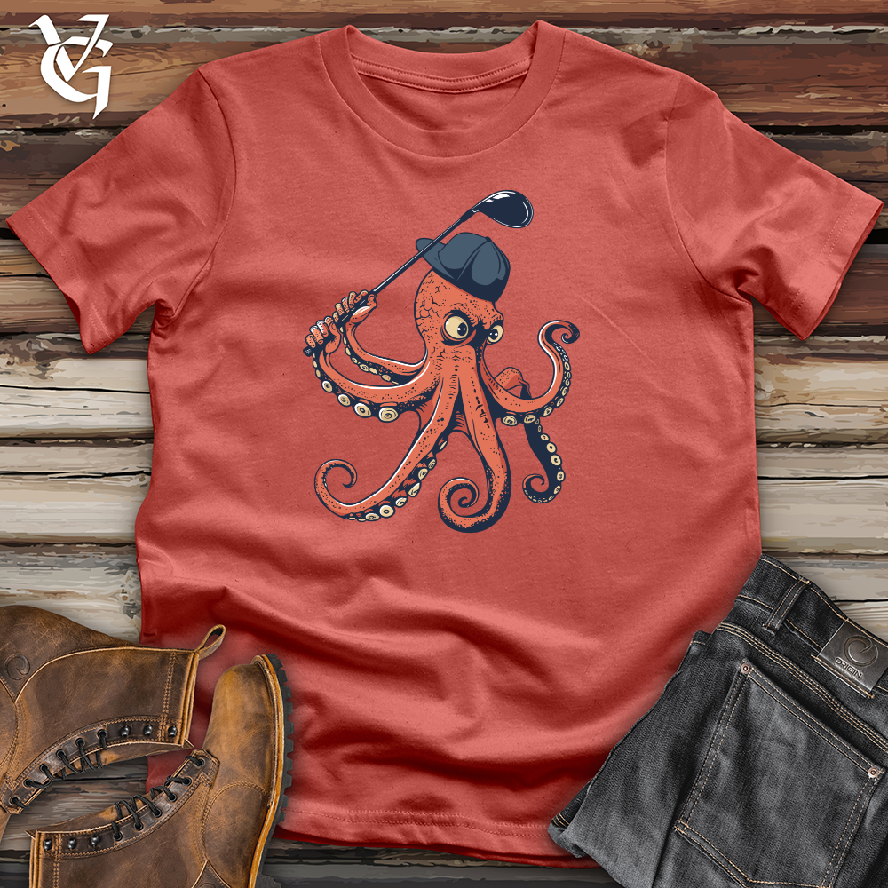 Viking Goods Octopus Golfing Ace Cotton Tee