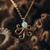 Viking Goods Opal Octopus Gold Necklace