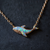 Viking Goods Opal Whale Gold Necklace