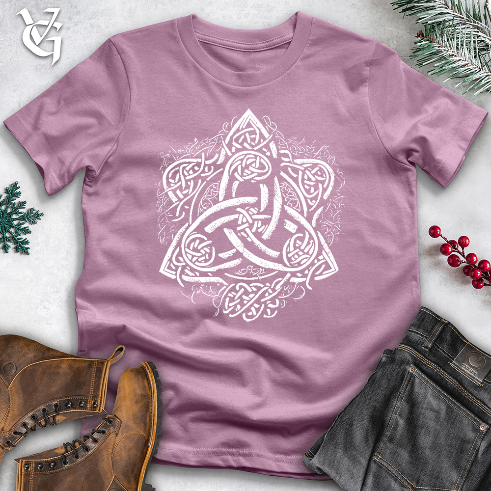 Viking Goods Celtic Trinity Emblem Cotton Tee Orchid / L