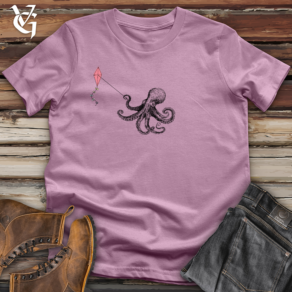 Viking Goods Octopus Flying Kyte Cotton Tee Orchid / L