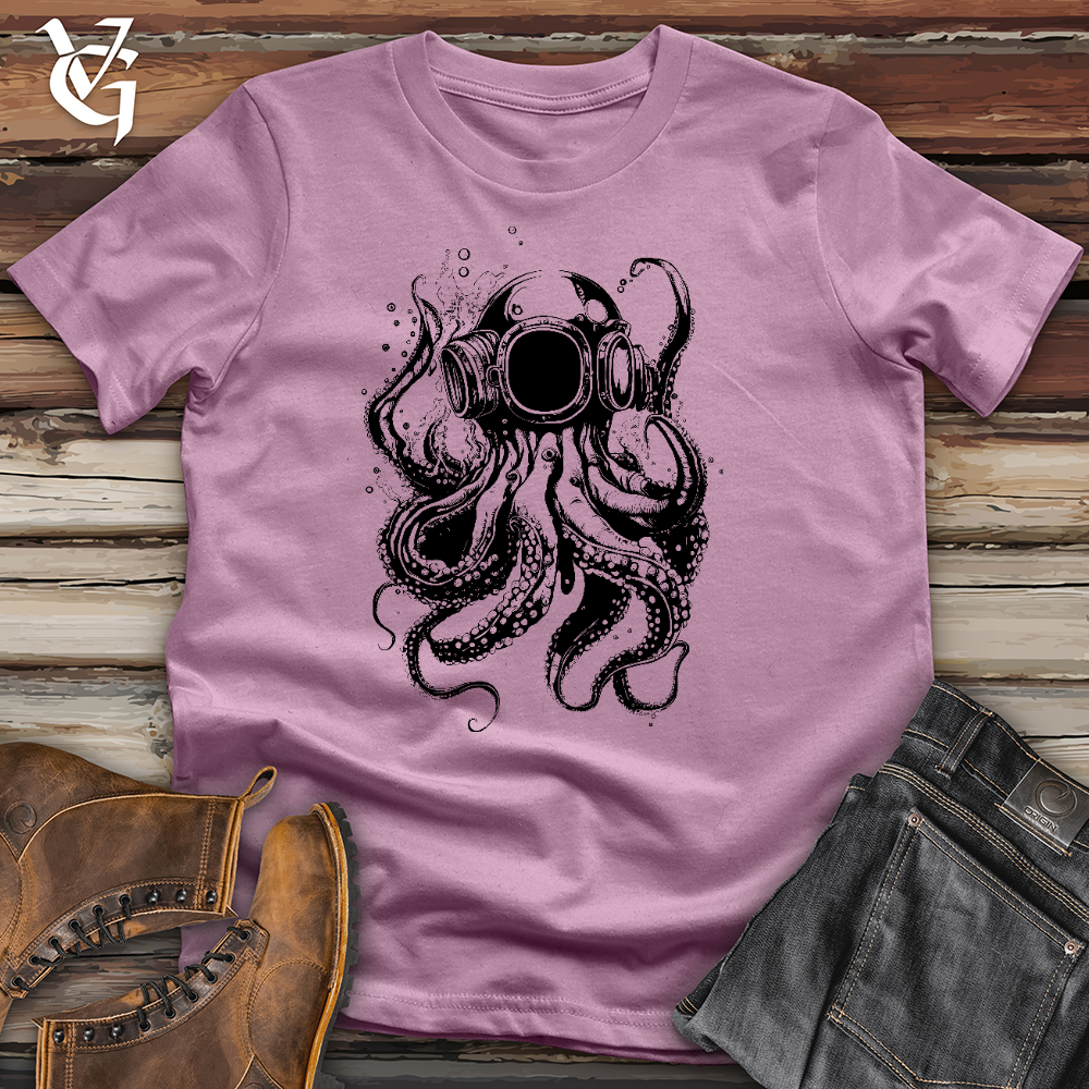 Viking Goods Scuba Octopus Cotton Tee Orchid / L