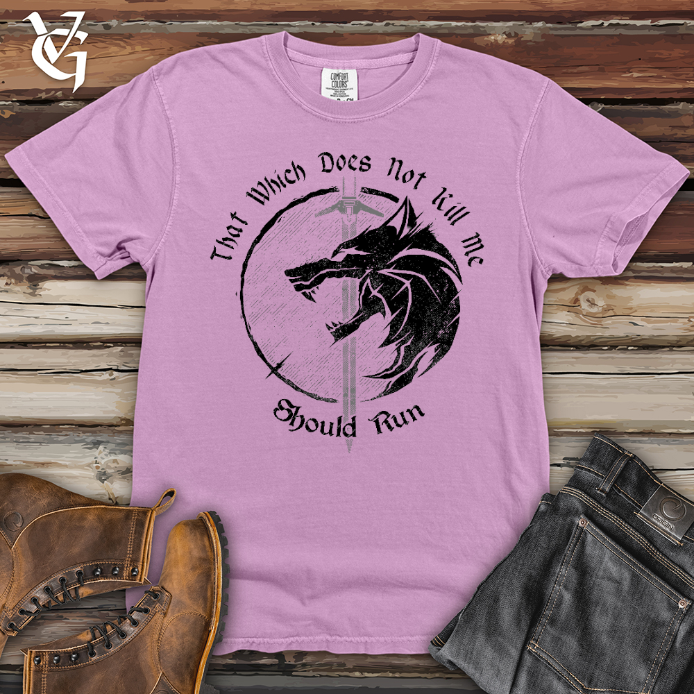 Viking Goods Should Run Wolf Heavy Cotton Comfort Colors Tee Orchid / L