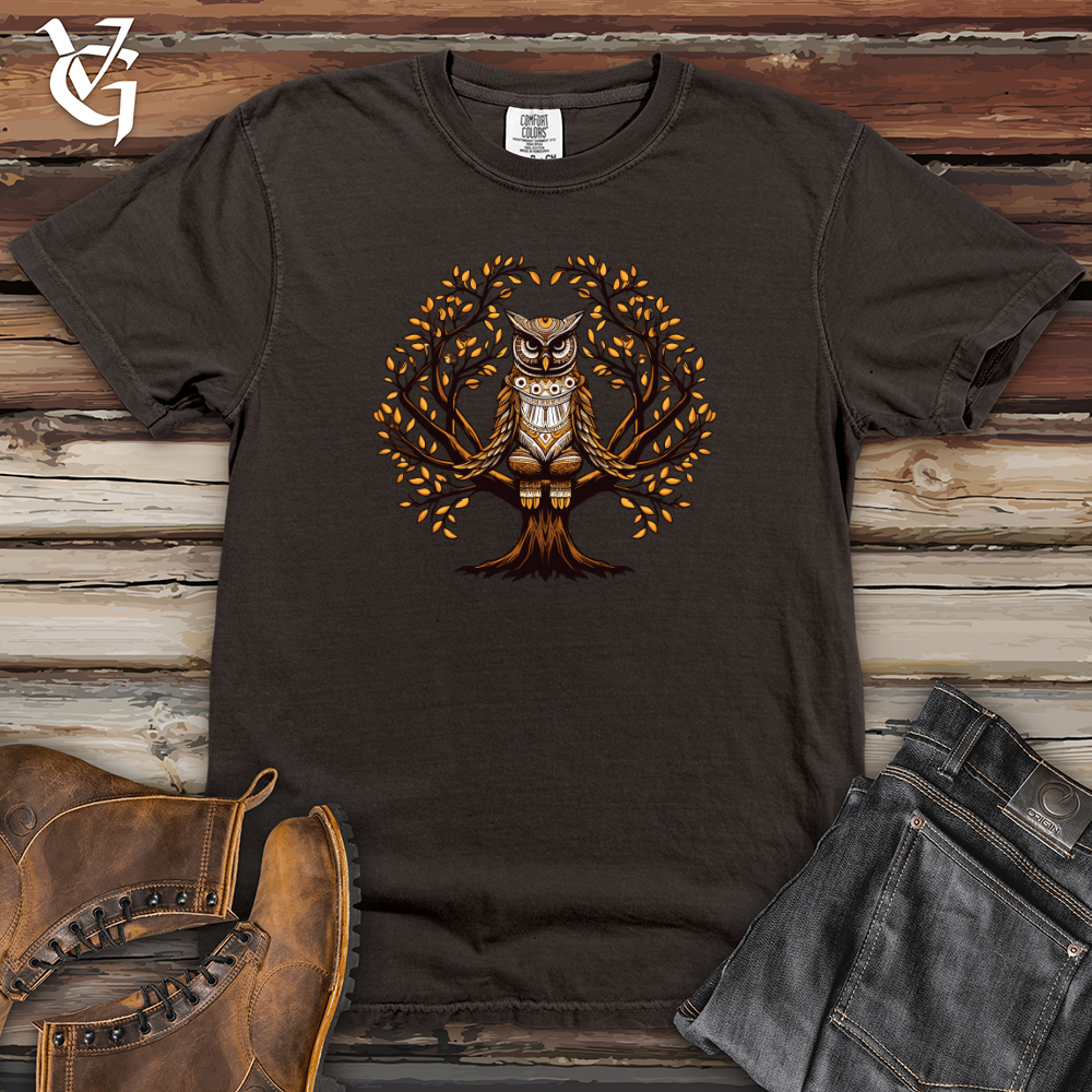 Viking Goods Autumn Owl Majesty Heavy Cotton Comfort Colors Tee Pepper / L