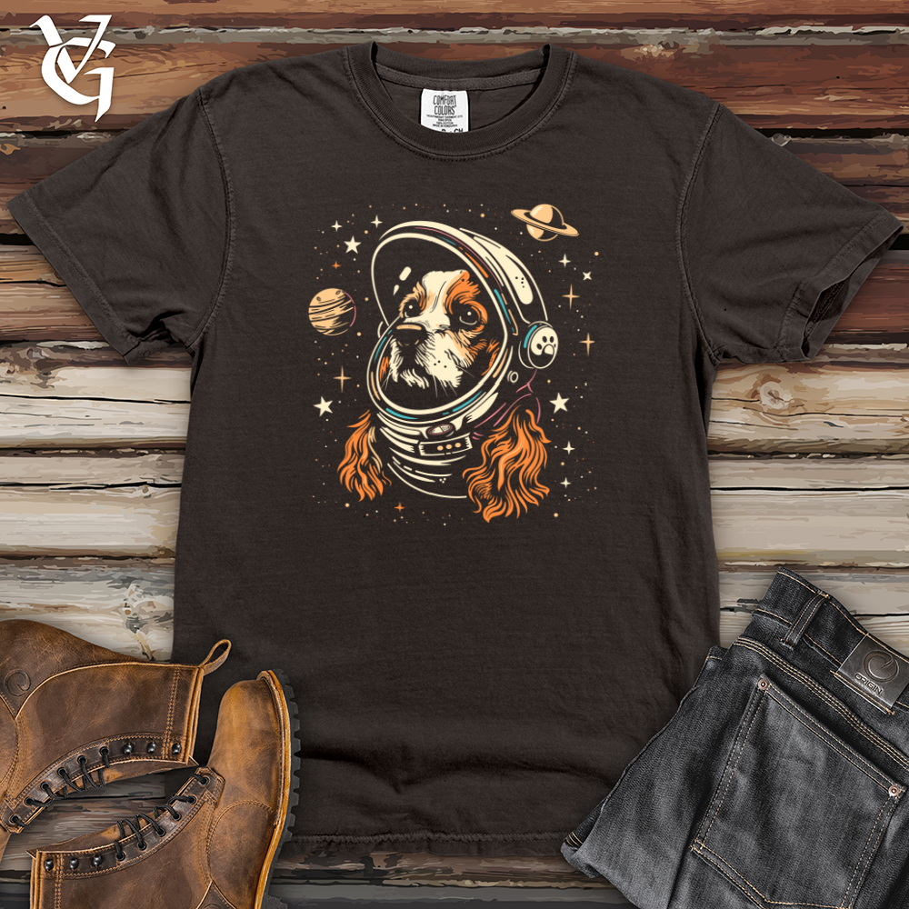Viking Goods Cosmic Cocker Astronaut Heavy Cotton Comfort Colors Tee Pepper / L