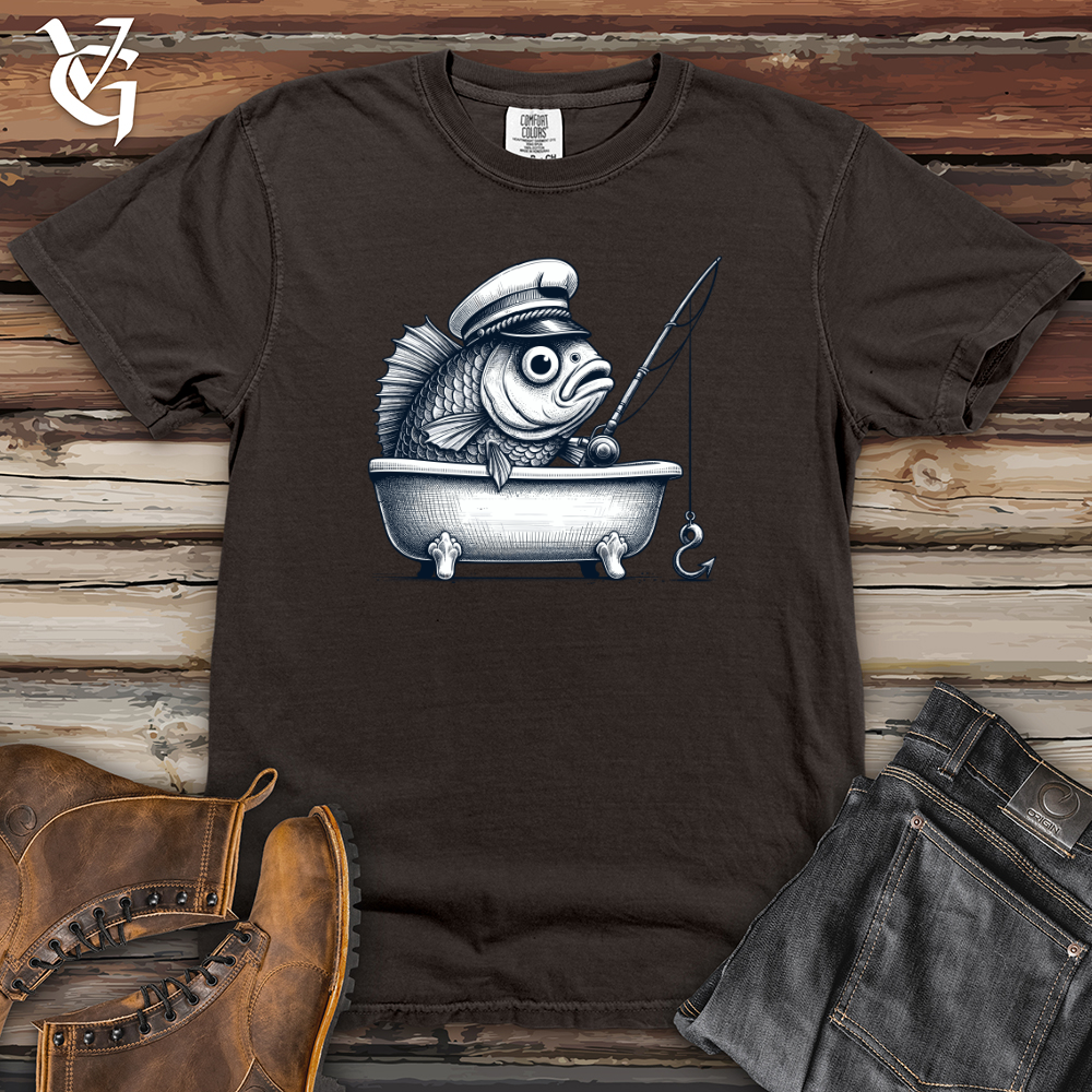 Viking Goods Fish Catching Fish Heavy Cotton Comfort Colors Tee Pepper / L