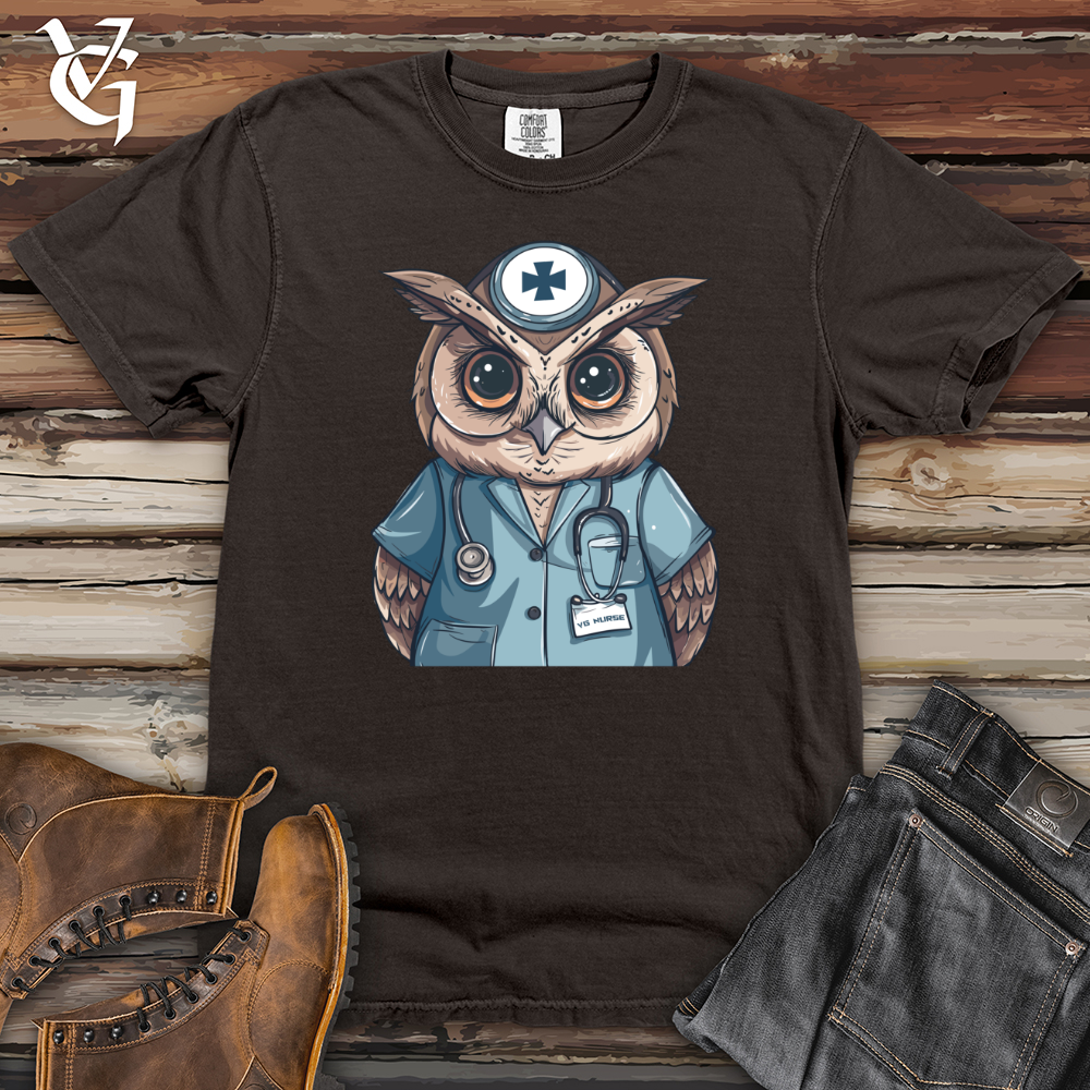 Viking Goods Healing Hoot Guardian Heavy Cotton Comfort Colors Tee Pepper / L