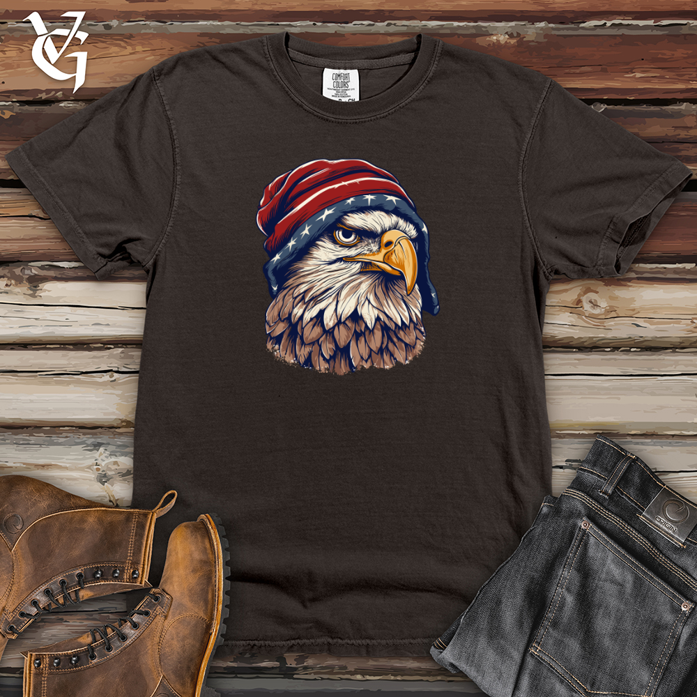 Viking Goods Retro Beanie Wearing Eagle Heavy Cotton Comfort Colors Tee Pepper / L