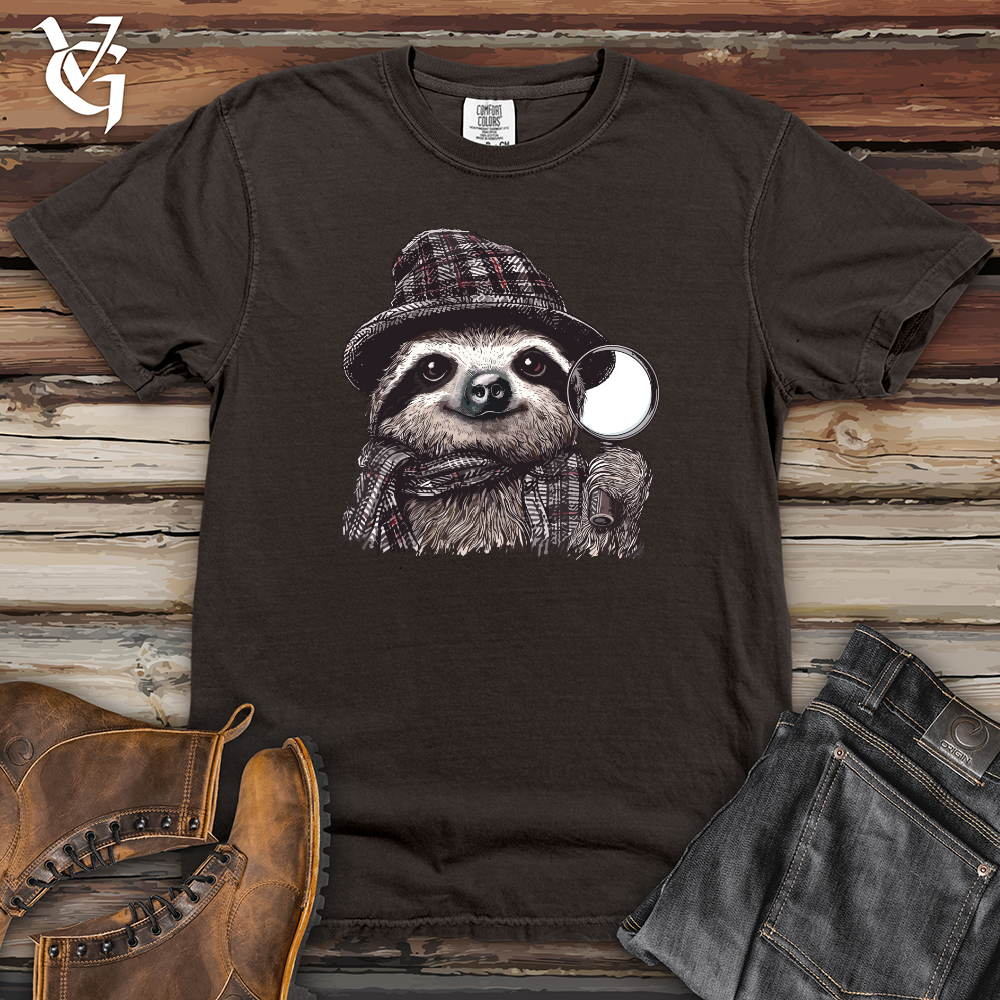Viking Goods Sloth Detective Heavy Cotton Comfort Colors Tee Pepper / L