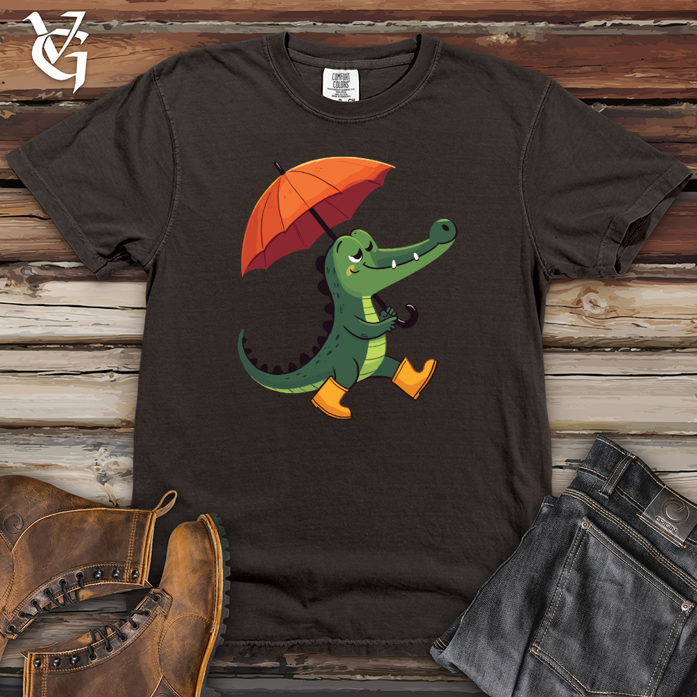 Viking Goods Umbrella Gator Heavy Cotton Comfort Colors Tee Pepper / L