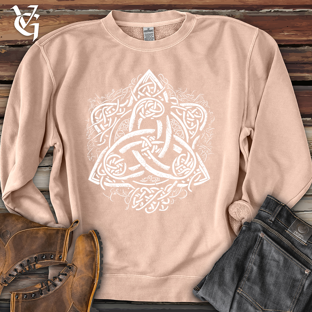 Viking Goods Celtic Trinity Emblem Pigment-Dyed Crewneck Pigment Dusty Pink / L