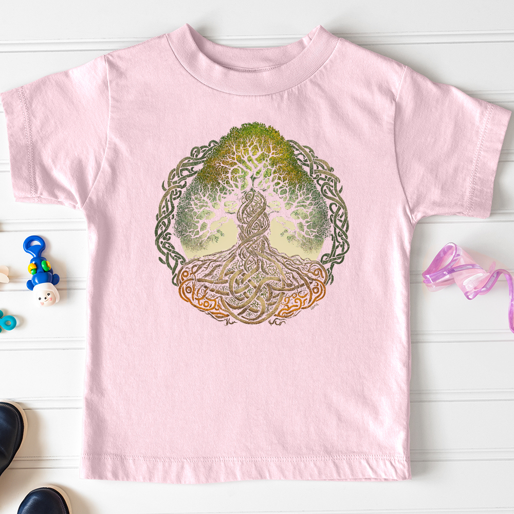 Viking Goods Celtic Life of Tree Toddler Tee Pink / 2T