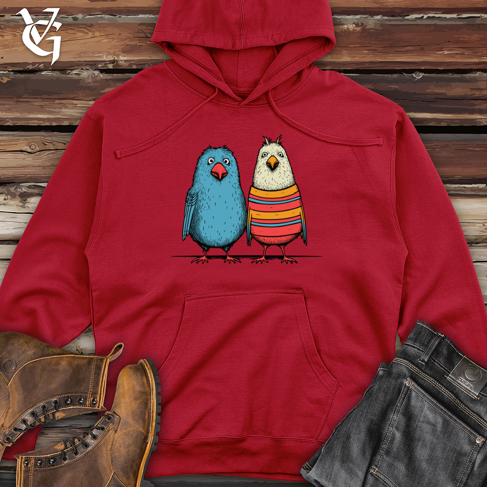 Viking Goods Bird Buddies Casual Midweight Hooded Sweatshirt Red / L