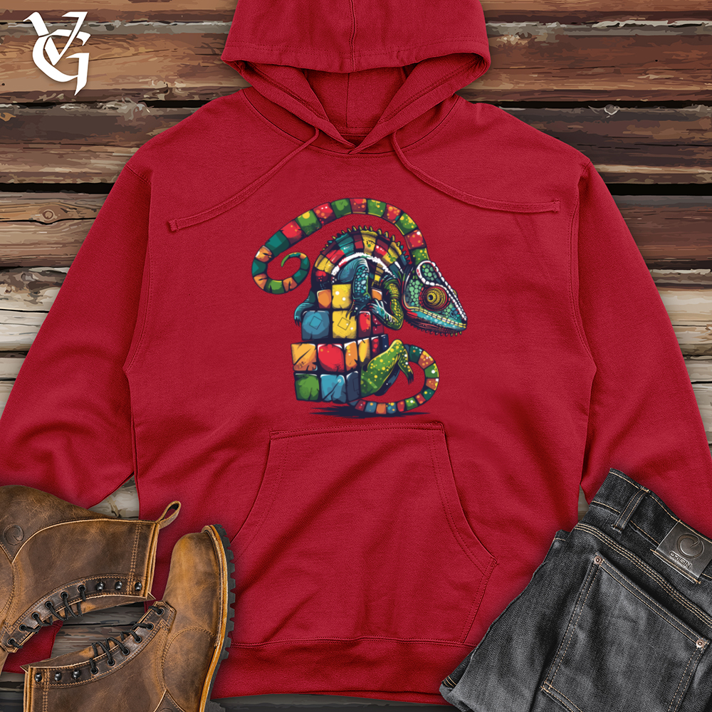 Viking Goods Chameleon Cube Transformation Midweight Hooded Sweatshirt Red / L