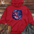 Viking Goods Cosmic Bear Embrace Midweight Hooded Sweatshirt Red / L