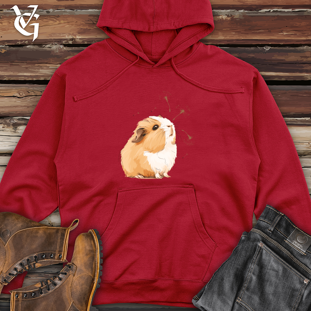Viking Goods Guinea Pig Whimsy Midweight Hooded Sweatshirt Red / L