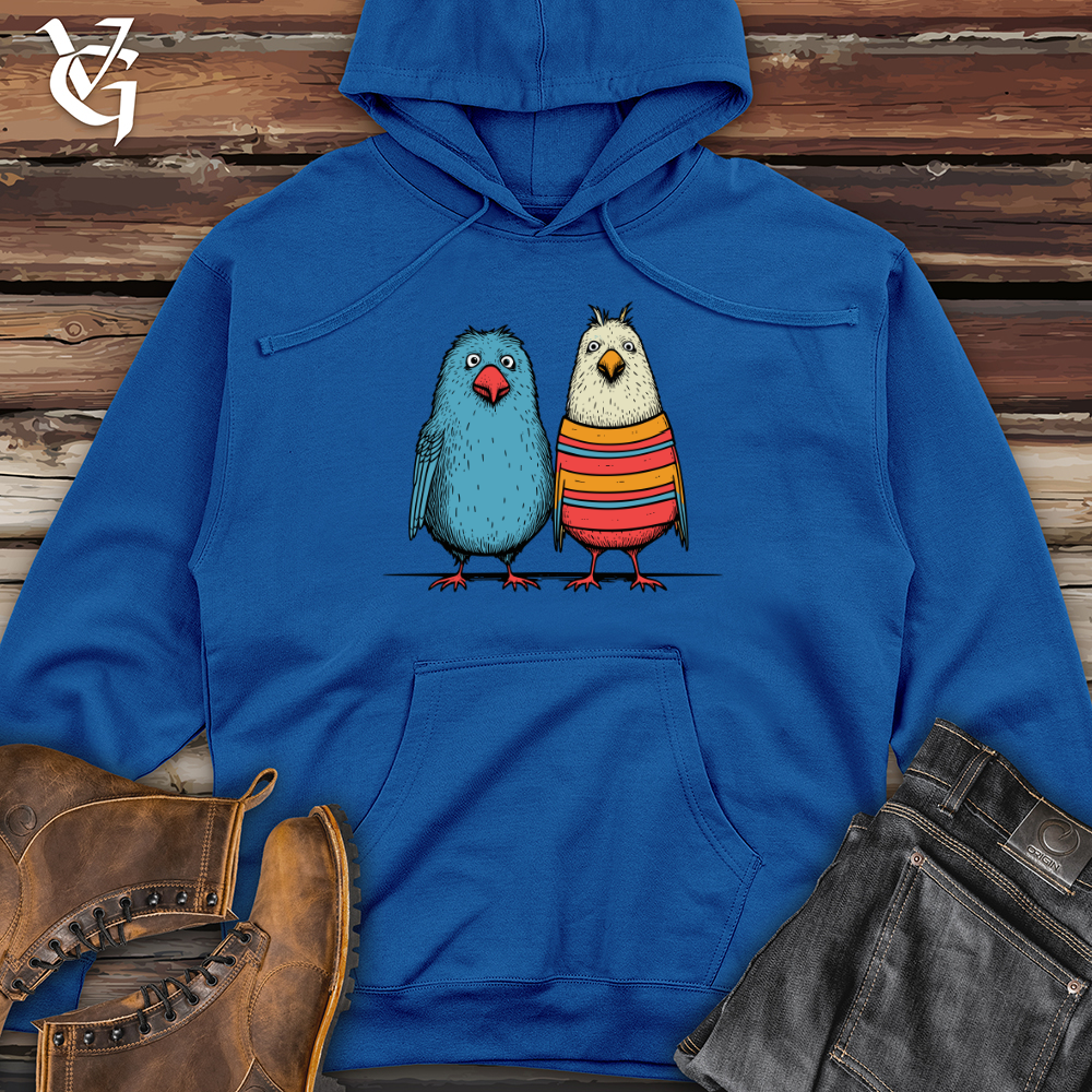 Viking Goods Bird Buddies Casual Midweight Hooded Sweatshirt Royal / L
