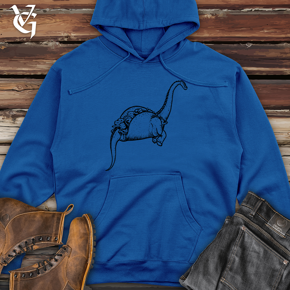 Viking Goods Dinosaur taco Midweight Hooded Sweatshirt Royal / L