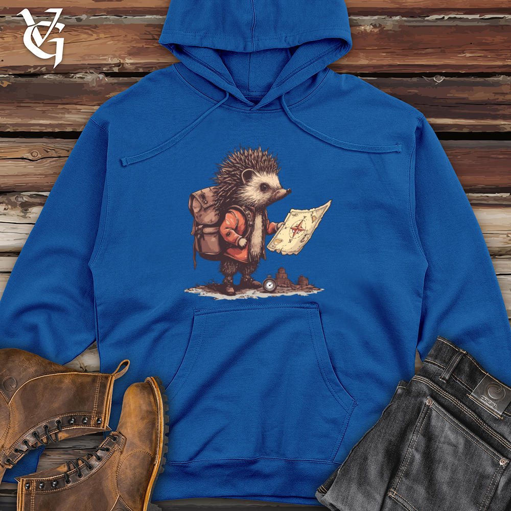 Viking Goods Hedgehog Explorer Quest Midweight Hooded Sweatshirt Royal / L