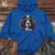 Viking Goods Hippie Canine Groove Midweight Hooded Sweatshirt Royal / L