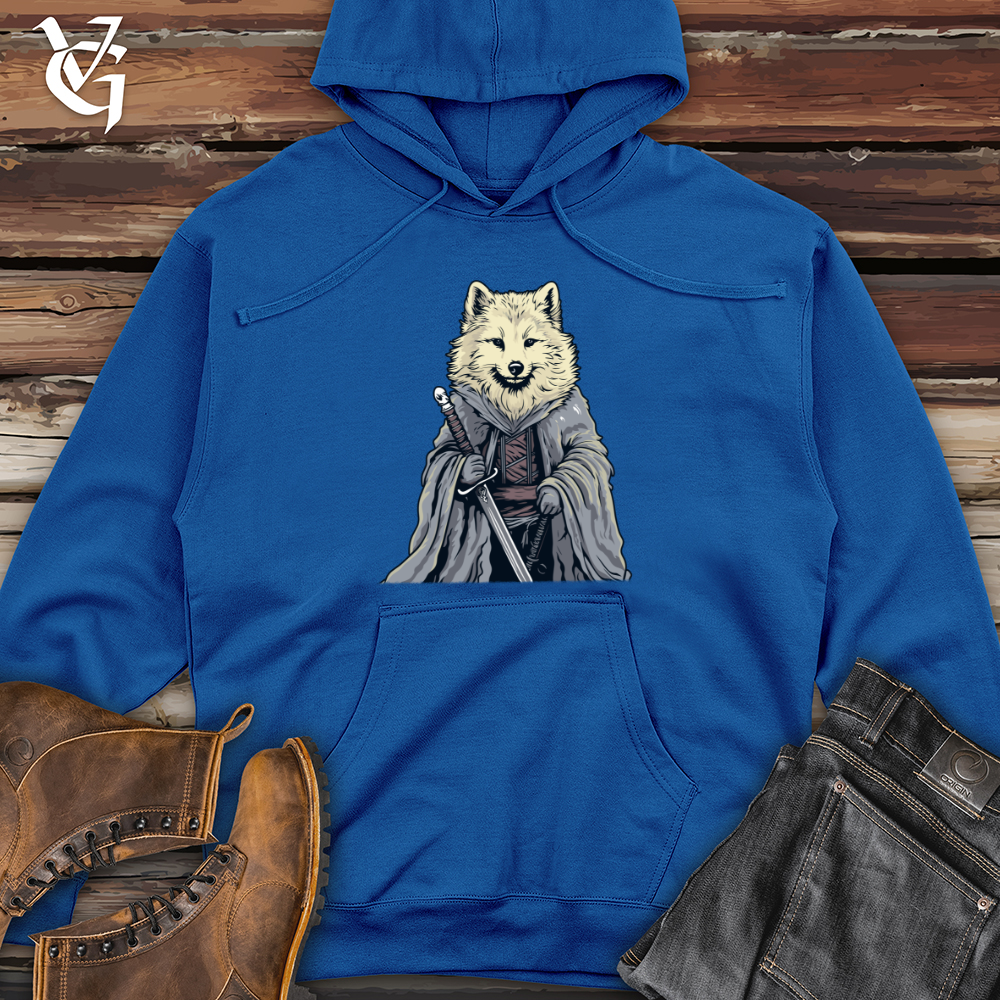 Viking Goods Mighty Wolf Warrior Midweight Hooded Sweatshirt Royal / L
