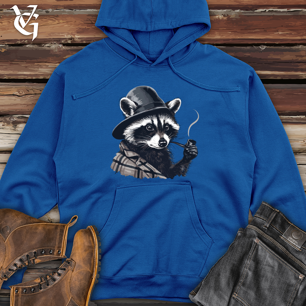 Viking Goods Raccoon Pipe Midweight Hooded Sweatshirt Royal / L