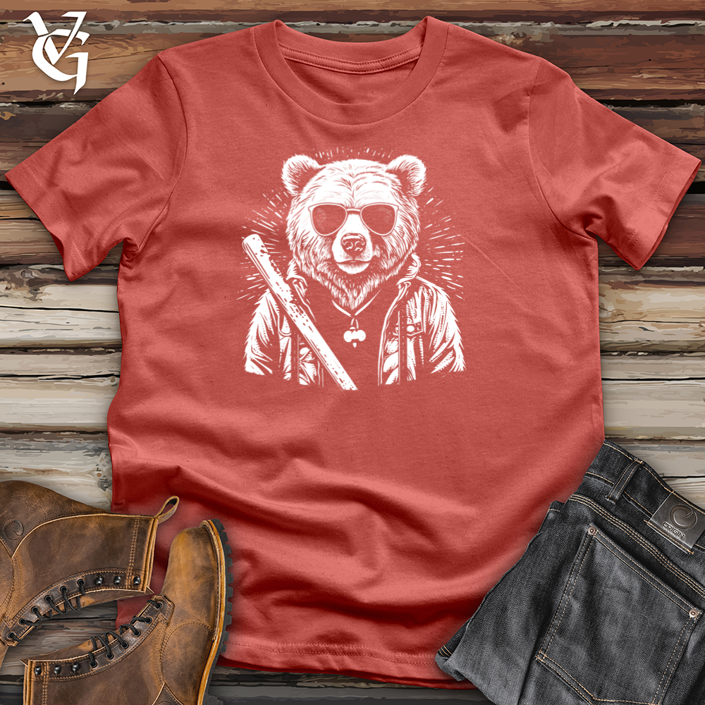 Viking Goods Artistic Bear Shade Cotton Tee Rust / L