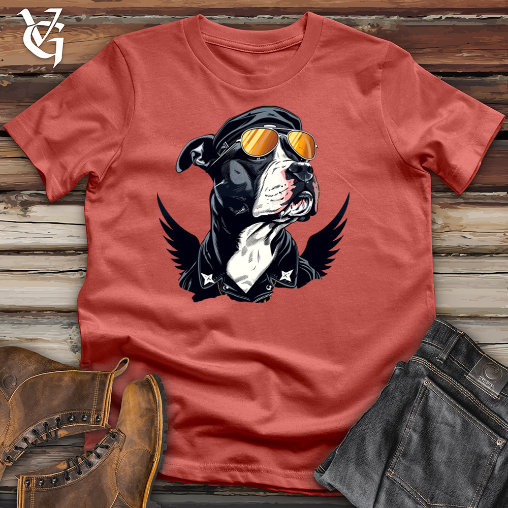 Viking Goods Aviator Amstaff Attitude Cotton Tee Rust / L
