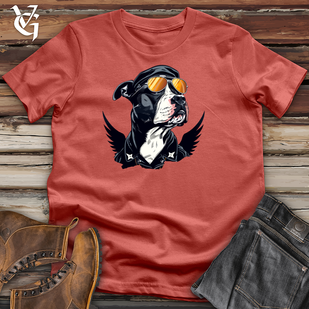 Viking Goods Aviator Amstaff Attitude Cotton Tee Rust / L