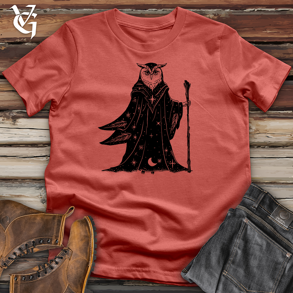 Viking Goods Mystical Owl Mage Cotton Tee Rust / L