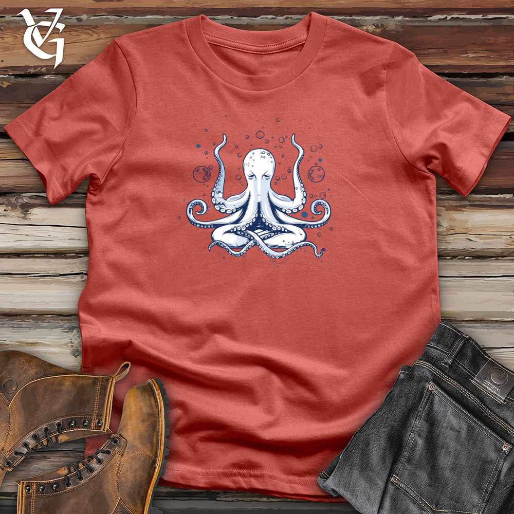 Viking Goods Octopus Bubble Meditation Cotton Tee Rust / L