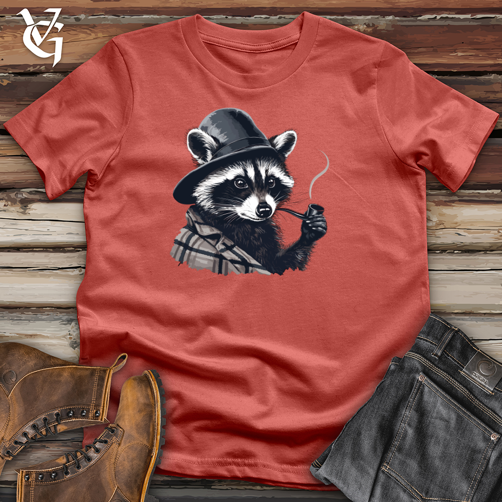 Viking Goods Raccoon Pipe Cotton Tee Rust / L