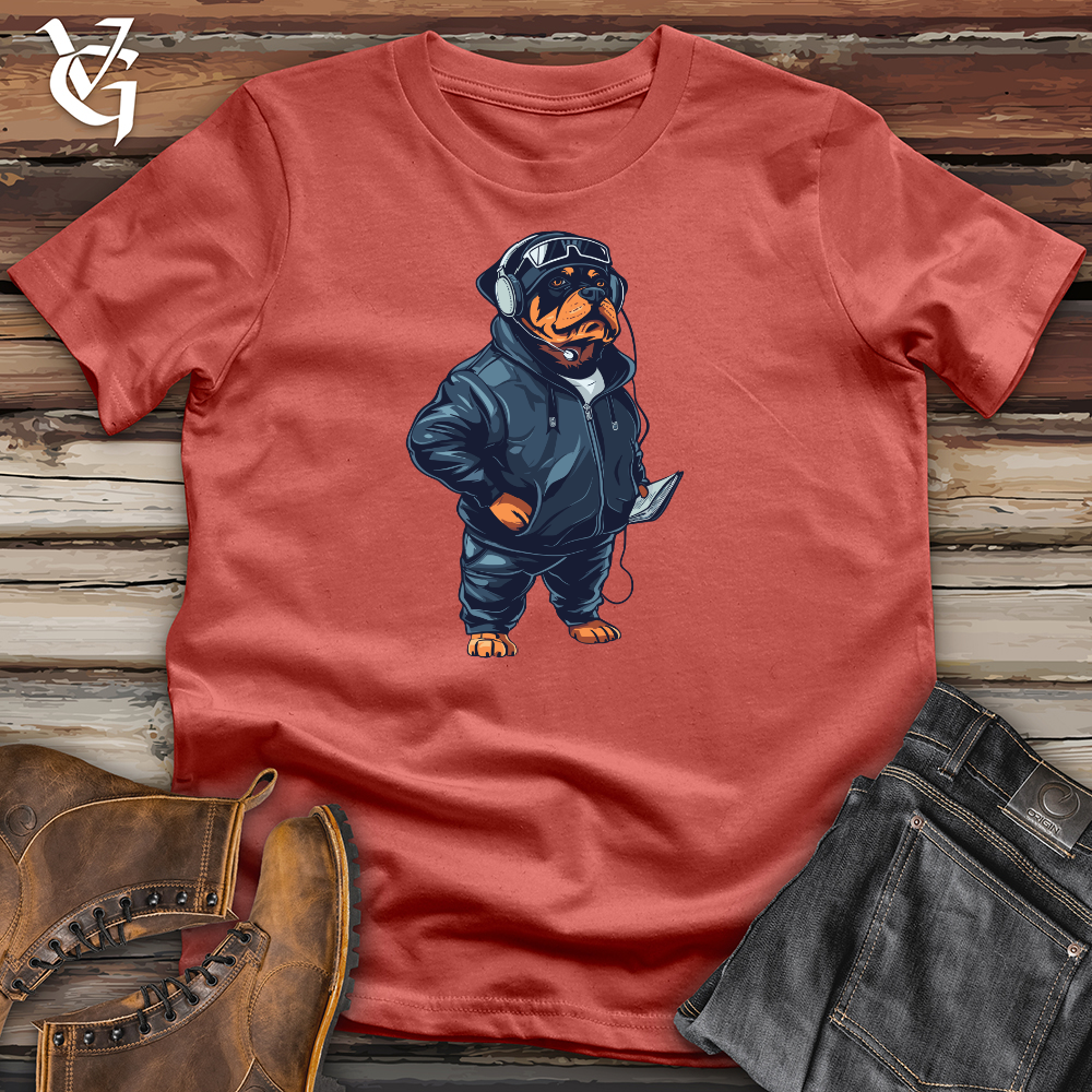 Viking Goods Rottweiler Football Coach Cotton Tee Rust / L