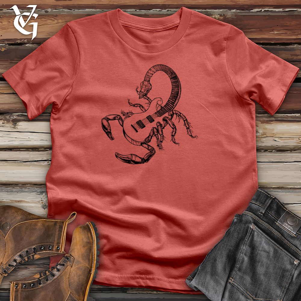 Viking Goods Scorpio Guitar Cotton Tee Rust / L