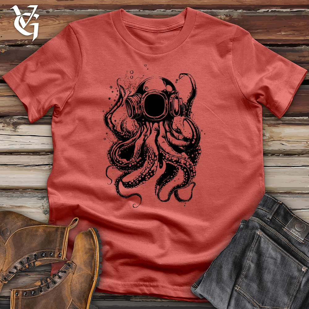 Viking Goods Scuba Octopus Cotton Tee Rust / L