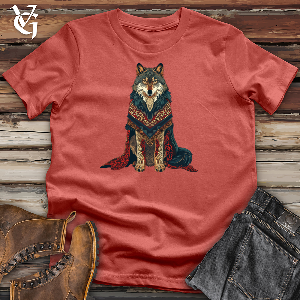 Viking Goods Tribal Wolf Majesty Cotton Tee Rust / L