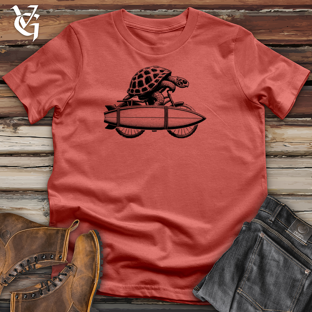 Viking Goods Turtle Surf Club Cotton Tee Rust / L