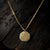Viking Goods Sand Dollar Gold Necklace