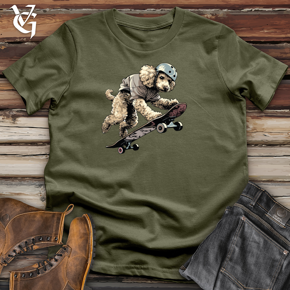 Viking Goods Skateboarding Poodle Thrills Cotton Tee