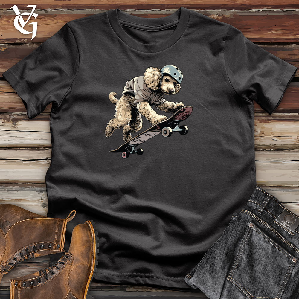Viking Goods Skateboarding Poodle Thrills Cotton Tee