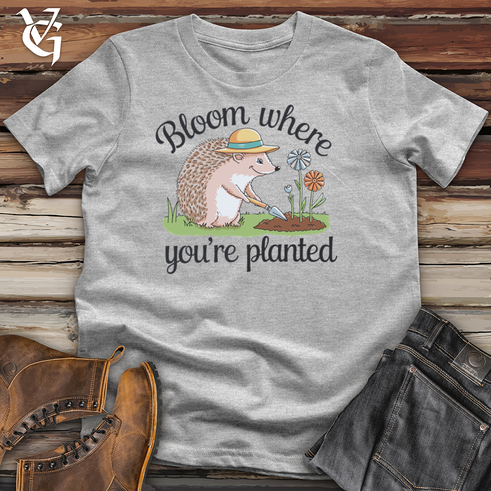 Viking Goods Bloom Where You are Planted Softstyle Tee Sport Grey / L