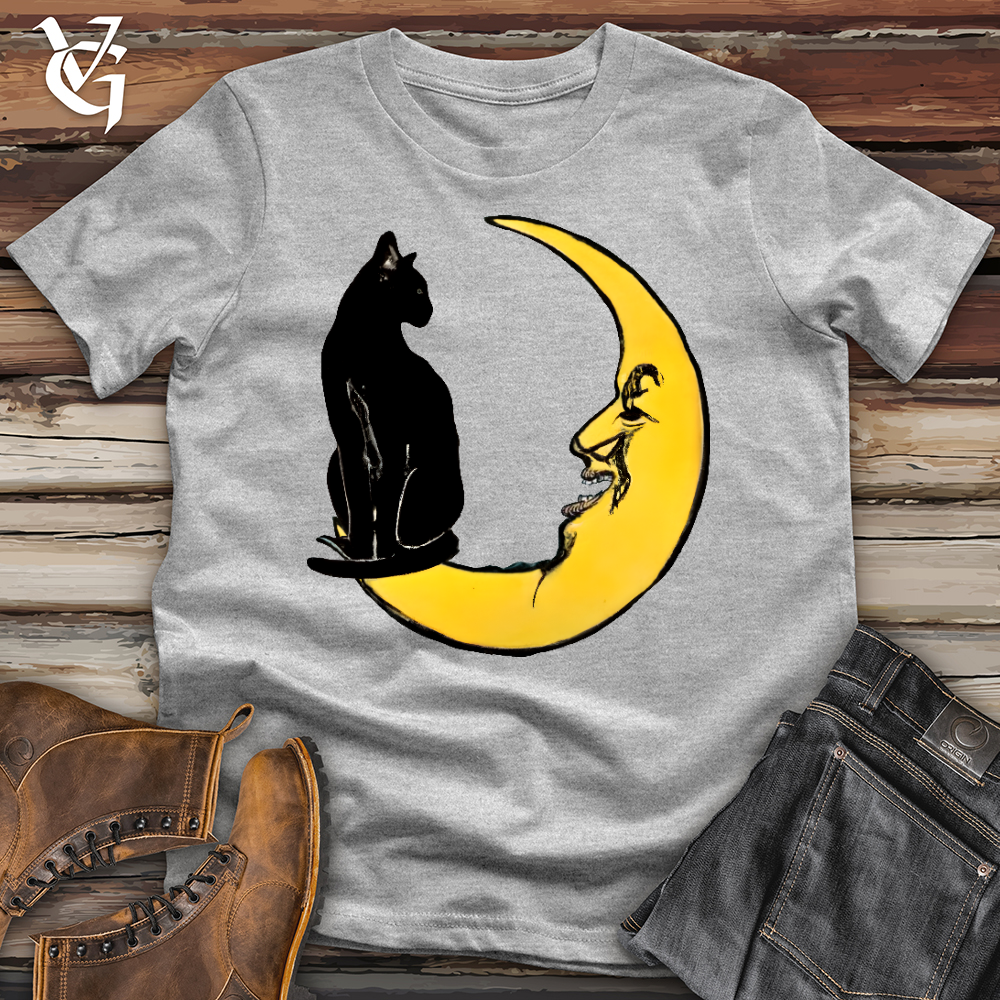 Viking Goods Cat on the Moon Softstyle Tee Sport Grey / L