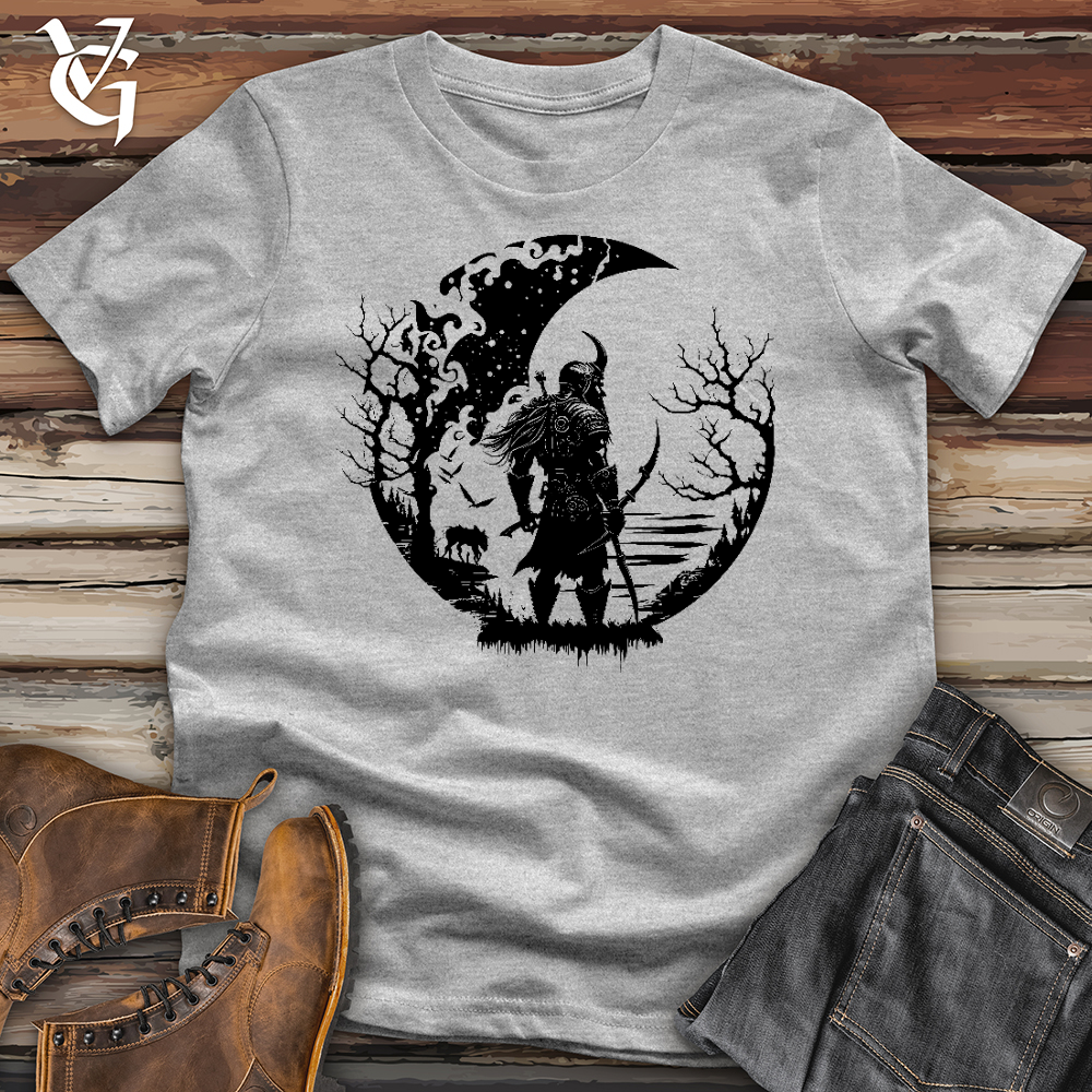 Viking Goods Celtic Moon Viking Warrior Softstyle Tee Sport Grey / L