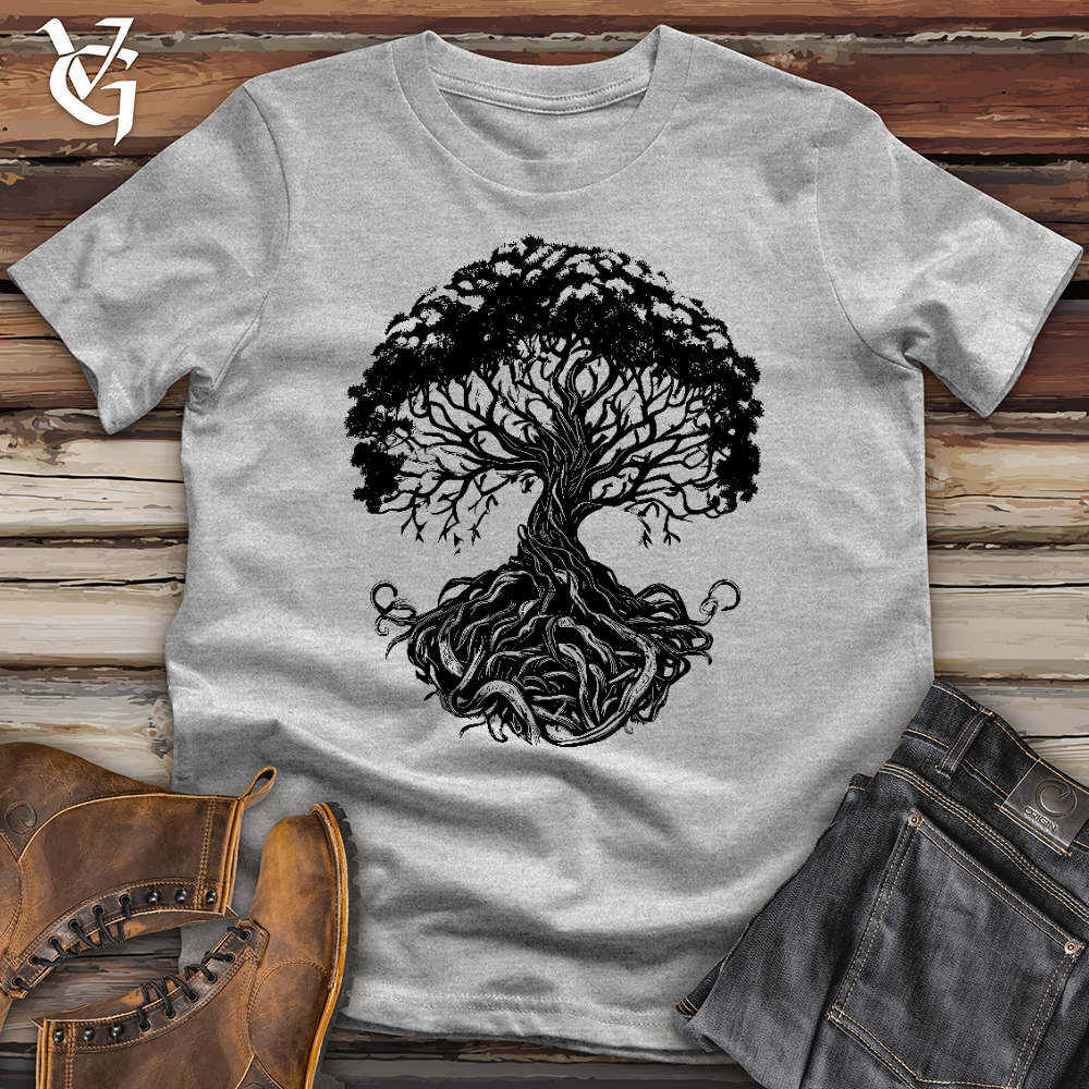 Viking Goods Celtic Roots Run Deep Softstyle Tee Sport Grey / L