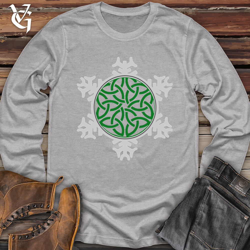 Viking Goods Celtic Snowflake Softstyle Long Sleeve Sport Grey / L