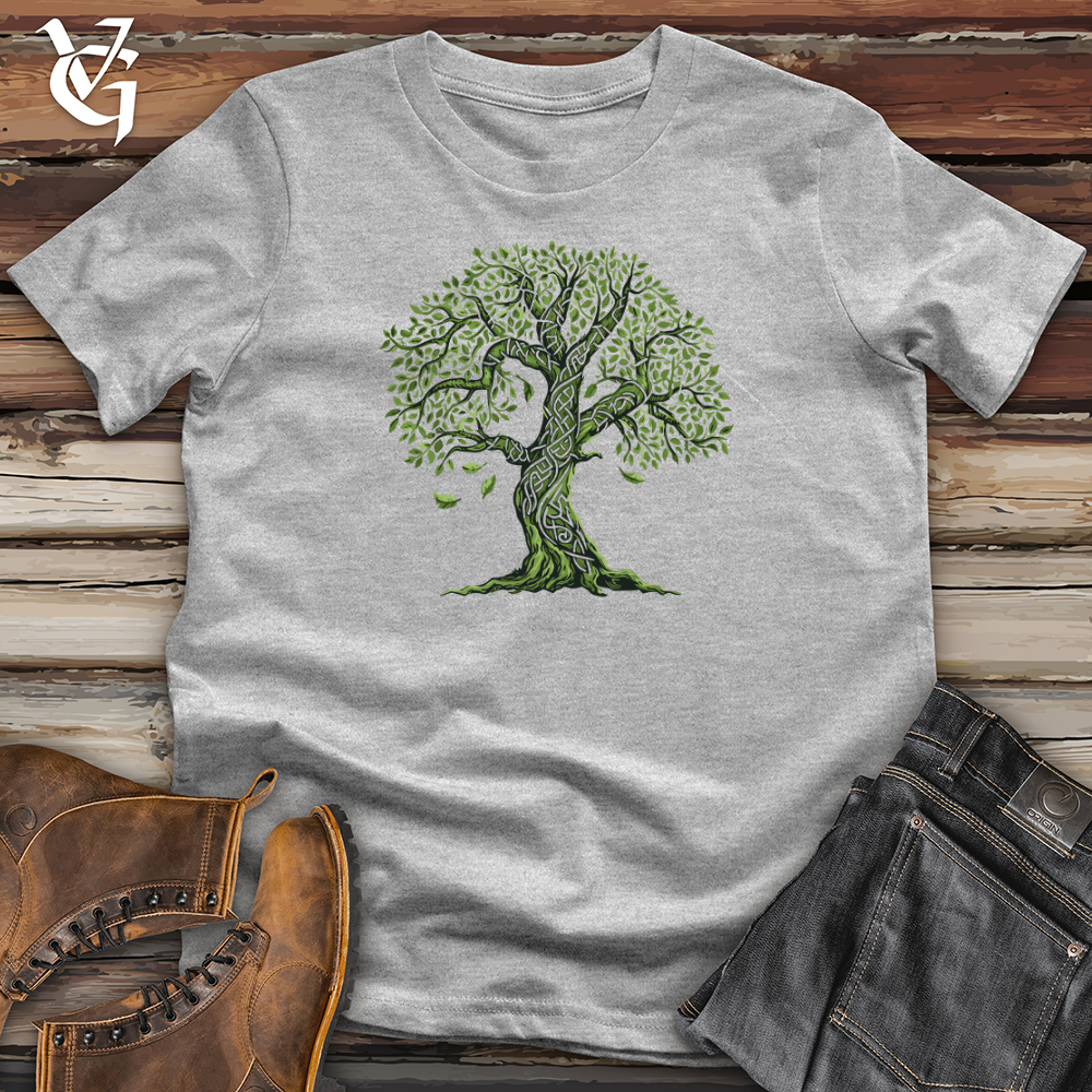 Viking Goods Celtic Tree Essence Softstyle Tee Sport Grey / L